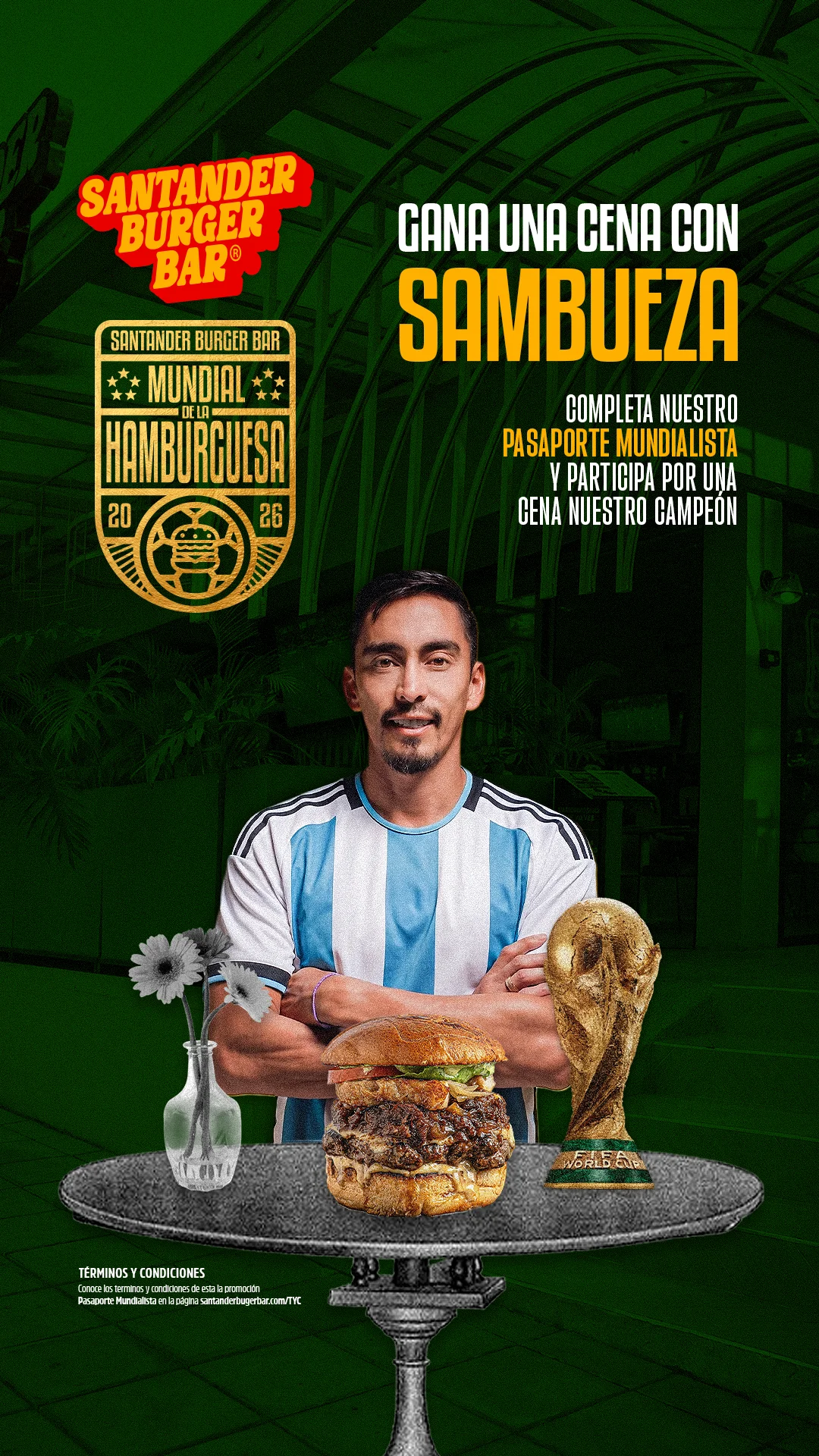 Gana una cena con Sambueza en Santander Burger Bar